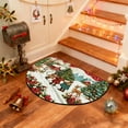 thumbnail image 4 of Mecorevxz Christmas Decorations,Half Round Doormat Non Slip Indoor Outdoor Entrance Semi Circle Area Rug Washable Half Moon Rug Front Floor Mat for Christmas Decor（B）, 4 of 7