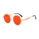 thumbnail image 1 of Gafas de sol estilo steampunk con espejo Prince, redondas, estilo retro, con resorte, con patas de metal y lados delgados, 1 of 2