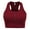 BURGUNDY, variant on Women's Buttoned Sleeveless Casual Rib Racerback Crop Tank Top Summer Shirt