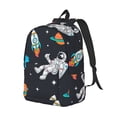 thumbnail image 2 of Daiia Space Vintage Canvas Backpack for Men and Women ,Hiking Backpack,Travel Laptop Bag for School,Large Capacity Backpack, 2 of 8