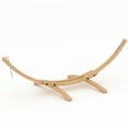 thumbnail image 5 of 13 Feet Russian Pine Hardwood Arc Frame Hammock Stand with Hooks and Chains-Natural, 5 of 8