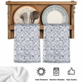 thumbnail image 5 of Grey Flowers Kitchen Towels Set of 4, Spring Floral Farmhouse Retro Art Absorbent Dish Towels for Kitchen, Microfiber Hand Towel, Quick Drying Tea Towel for Cleaning Decorative Dishcloths, 5 of 7