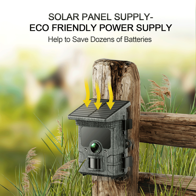 Powered Usogood Solar Trail Camera 4K/48MP With Night Vision