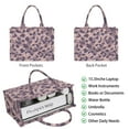 thumbnail image 2 of Large Capacity Tote Bag,Purple and Pink Leopard Pattern Handbag Fashion Luxury Tote Bag,15.7"x13"x 5.1" Inches,Laptop Compatible, 2 of 6