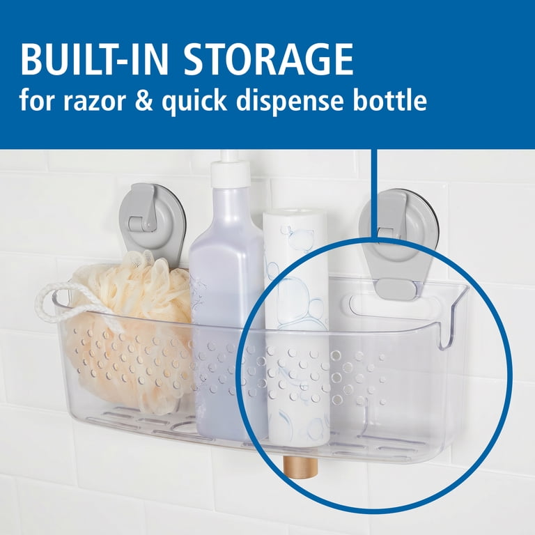 Wall-Mounted Suction Bath Basket Shower Organizer photo 4