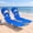 Navy, variant on SUNSPIRE 2 Pack Beach Tanning Chair Lounge Reclining Folding with Canopy Face Hole Pillow Side Pocket 5 Position Portable Sun for Pool Patio Navy