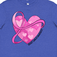 thumbnail image 4 of Inktastic Breast Cancer Awareness- Pink Ribbon Around Heart Youth T-Shirt, 4 of 5