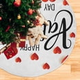 thumbnail image 5 of GZHJMY Valentine's Day Love Christmas Tree Skirt Home Decoration Large Round Christmas Tree Skirt for Holiday Party Home Christmas Day Ornaments, 35.4", 5 of 6