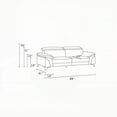 thumbnail image 2 of [Bedroom Modern Italian Leather Sofa 220cm with Reinforced Frame], 2 of 12