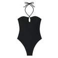 thumbnail image 3 of JIAYUE Women's One-Piece Swimsuit Halter Neck Fashion Sleeveless Backless Sexy Solid Color Comfortable For Beach Pool Stylish Female Swimwear, 3 of 6