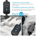 thumbnail image 5 of ELUTO 12V Electric Heated Car Blanket - Large 60" x 43.5" Polyester Fleece for Cars, SUVs, Trucks, RV - Black & White Plaid, 5 of 8