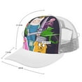 thumbnail image 2 of Adventure Time Adult Baseball Cap Adjustable Sun Visor Hat Prints Trucker Hats Skull Cap Headwear for Men Women, 2 of 6