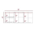thumbnail image 3 of FM FURNITURE Norfolk 2-Piece Modern Engineered Wood Kitchen Set in White/Walnut, 3 of 10