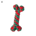 thumbnail image 2 of Visland Pet Christmas Toy, Portable Cotton Rope Molar Chew Training Toy for Dog Reducing Boredom and Cleaning Teeth, 2 of 8