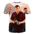 thumbnail image 1 of 2023 verano nuevo Grand Theft Auto camisetas ropa niños dibujos animados Casual GTA5 camisetas disfraces niños niñas Tops camisetas Clothing12T Gao Jinjia LED, 1 of 2