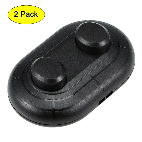 Interruptor de pedal de pie en línea Uxcell para lámpara, 2 botones, nylon negro, 2 piezas