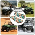 thumbnail image 4 of FKELYI Hippie Flower Print UTV Seat Covers Compatible with Polaris Ranger XP 1000 2017-2023 Anti-Dust ATV Bench Cover Backrest Protector UTV Interior Decor, 4 of 7