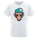 thumbnail image 5 of Camisetas de algodón con dibujos de monos fumadores, camisetas de manga corta con personalidad para hombre, camisetas holgadas de gran tamaño, ropa suave y transpirable, 5 of 5