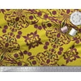 thumbnail image 2 of Soimoi Modal Satin Fabric Moroccan Damask Printed Craft Fabric by The Yard 42 Inch Wide, 2 of 3