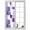 Purple White Gray, variant on Reusable Frosted Window Coverings, Navy Blue Tulip Window Privacy Film Frosted, Watercolor Farmhouse Floral Botanical Sun Blocking Windows Stickers for Kitchen Front Door, 23.6 x 59 Inches