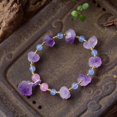 thumbnail image 1 of Natural Amethyst Body-purify Slimming Bracelet Stone Energy Bracelets For Women Weight Loss Bracelet Fatigue Relief Healing Yoga, 1 of 5