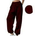 thumbnail image 3 of JJHGVB Joggers for Women Sweatpants Women Ladies' Daily Versatile Loose Sportswear Casual Pants Made Of Japanese Sweatshirt Cotton Fabric Baggy Pants Sweat Pants Brown 2XL, 3 of 9