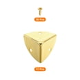 thumbnail image 3 of 12 Pcs Metal Edge Guard, 28mm Decorative Box Corner Cover, Furniture Corner Edges Protector with Mounting Screws, Light Gold, 3 of 6