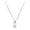 I, variant on Initial Necklace for Women - Silver Plated Letter Pendant Jewelry Delicate Name Necklace with Initial Charm for Everyday Wear