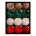 thumbnail image 2 of Hanging Ball Ornaments for Christmas Tree, Plastic Holiday Decorations Set, 2 of 7
