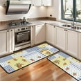 thumbnail image 3 of Kitchen Rugs Sets Of 2,Pioneer Flower Floral Print Pattern Anti Fatigue Kitchen Mat Rugs Non Slip Washable,Decorative Kitchen Floor Mats for Kitchen,Sink,Laundry,17"x47"+17"x47", 3 of 5