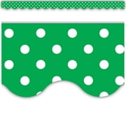 Green Mini Polka Dots Scalloped