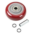 thumbnail image 1 of HUGFEGWE 1 Pcs Roues de Chariot Poussoir 3,5 Pouces Roulements de Roulettes en PU Kits de Réparation, Roulettes en Plastique Robustes, Roues de Remplacement d'Étagère pour Camions Plateforme jusqu'à 264 Livres CA919-73255, 1 of 8