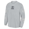 thumbnail image 4 of Men's Fanatics Gray Green Bay Packers Oversized Type Play Long Sleeve T-Shirt, 4 of 5