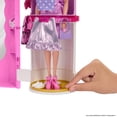 thumbnail image 4 of Barbie Closet with Spin & Style Feature, Vanity, Ottoman, 4 Fashions, 20+ Pieces, Portable Storage, 4 of 6