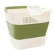 thumbnail image 3 of Cesta de lavandería plegable, organizador de almacenamiento, cesta multifunción con asas Verde, 3 of 9