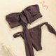 thumbnail image 3 of E8BF-Bikini con estampado de leopardo para mujer, traje de baño con cuello Halter, traje de baño con vestido Maxi, trajes de baño de 3 piezas, ropa de playa, 3 of 5