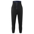 thumbnail image 1 of Women's Sauna Slimming Pants Body Shaper, High Waist Sport Pants Gym Workout Sweat Leggings Waist Trainer Pant Tight Fitness Trousers Beauty Yoga Pants Sweater Buckle Pants,9-length Pants,S/M, 1 of 10