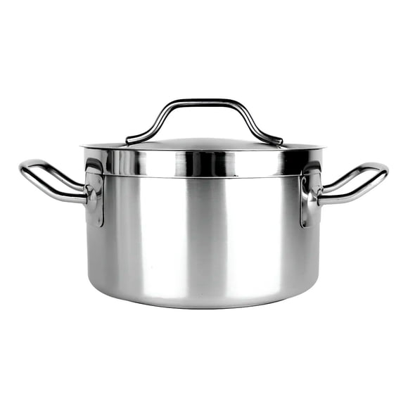 Olla Con Tapa De Acero Inoxidable 20 Cm Acero