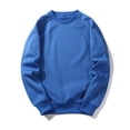 thumbnail image 2 of Curuila Mens Sweatshirt Long Sleeve Solid Color Crew Neck Pullover Sweatshirts Autumn Winter Fashion Pullover Tops Size M, 2 of 4