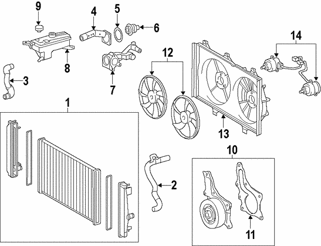 Genuine Toyota 16712-28090 Fan Shroud