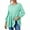 Mint Green Plus Size Shirts, variant on Plus Size Waffle Knit Shirts for Women Casual Solid Color Long Sleeve Flowy Pullover Tops ,S-3XL