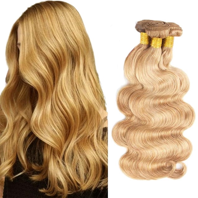 Extensiones de cabello Nuailisex P27/613 Body Wave 35-45 cm, 3 paquetes