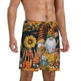 thumbnail image 2 of Bixox Men's Welcom Fall printed lightweight casual shorts, soft sleep shorts with pockets., 2 of 7