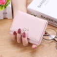 thumbnail image 2 of Cartera femenina estilo estudiante de secundaria billetera pequeña corta moda Mini monedero plegable de tres usos tarjetero femenino, 2 of 5