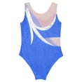 thumbnail image 4 of YONGHS Girls Sleeveless Gymnastics Leotard Shiny Rhinestone Ballet Dance Athletic Bodysuit Shirt Top Royal Blue 16, 4 of 5