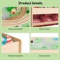 thumbnail image 5 of 92 Pieces Wooden Train Set & Table with 3 Storage Bins, Tracks Train Railway Playset Gift for Toddler Boys Girls Ages 3+, 5 of 8