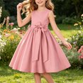 thumbnail image 6 of Splozh Dresses for Baby Girls Princess Dress Girls Sleeveless Dress Dance Party Princess Dresses Clothes Flower Girl Dress,Pink,7-8 Years, 6 of 9