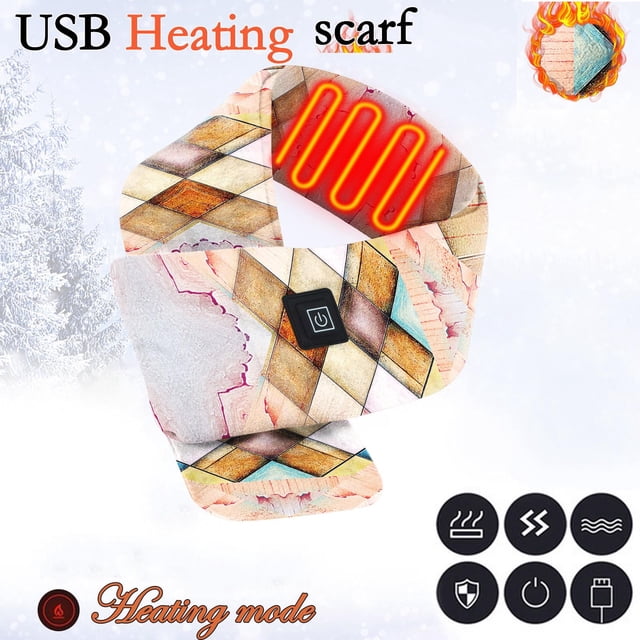 Black Friday TIMIFIS Heating Pad Neck Heating Pad Smart Mobile Power USB Charging Neck and Shoulder Winter Cold Protection and Warm Heating Men and Women Scarf