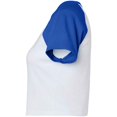 thumbnail image 3 of Bella + Canvas Womens Micro-Rib Raglan Crop Top, 3 of 3
