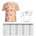 thumbnail image 2 of Autumn Harvest Maple Leaves Thanksgiving Women's T-Shirt Short Sleeve T Shirts Tops Tee Ladies Loose T, 2 of 6